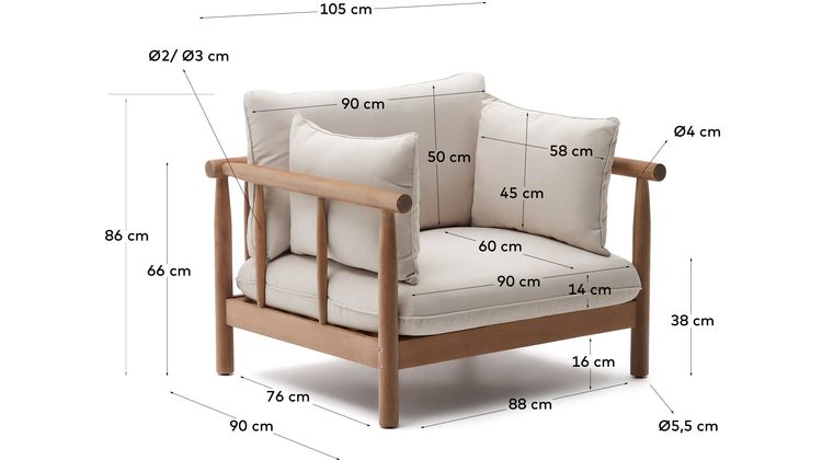 Kave Home Sacova Outdoor Fauteuil