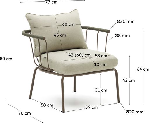 Kave Home Salguer Outdoor Fauteuil
