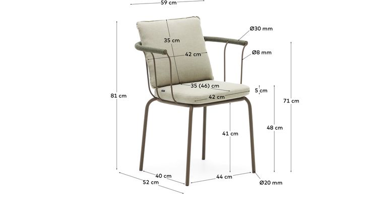 Kave Home Salguer Tuinstoel