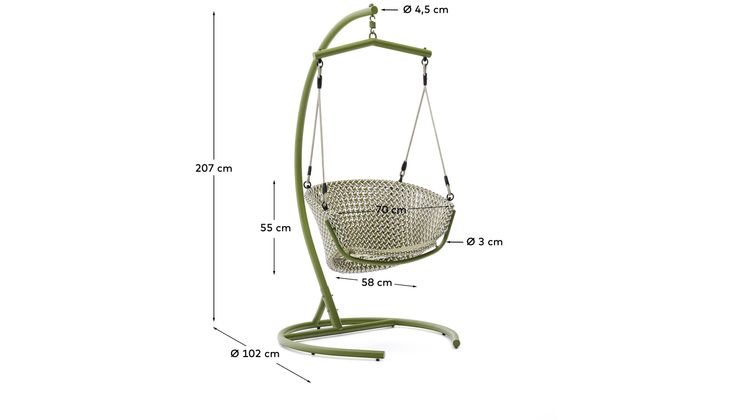Kave Home Saliga Outdoor Hangstoel