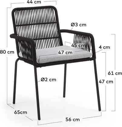 Kave Home Samt Tuinstoel