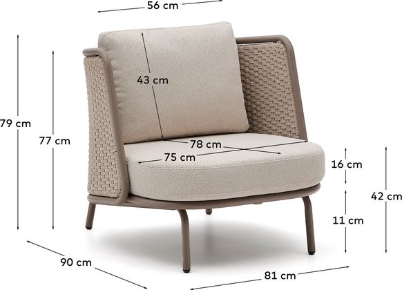 Kave Home Sedalis Outdoor Fauteuil