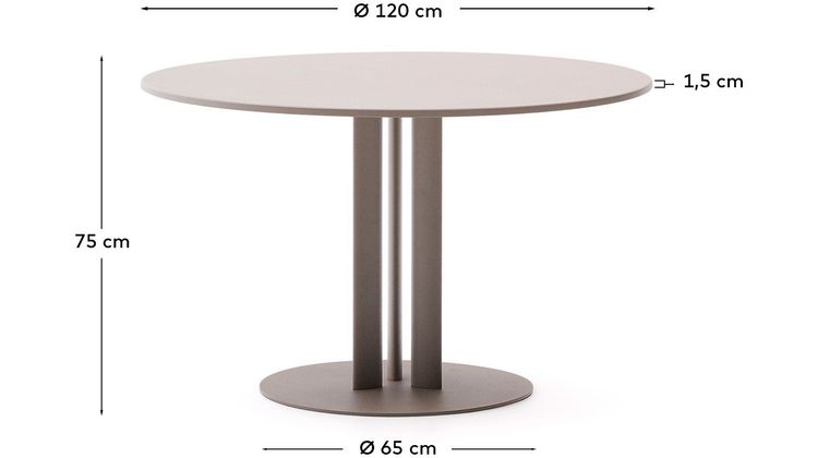 Kave Home Sedalis Ronde Tuintafel