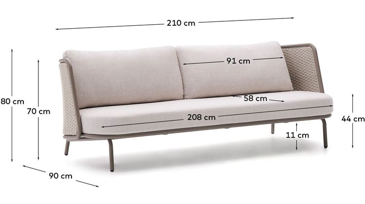 Kave Home Sedalis Tuinbank