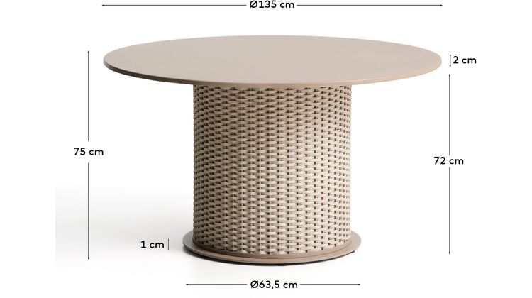 Kave Home Sedalis Tuintafel