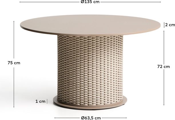 Kave Home Sedalis Tuintafel