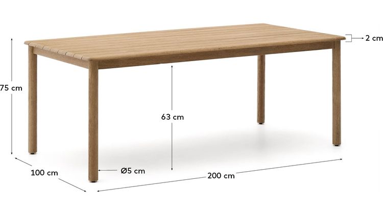 Kave Home Sori Outdoor Eettafel