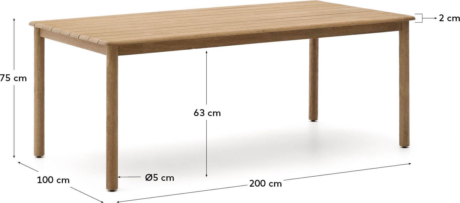Kave Home Sori Outdoor Eettafel