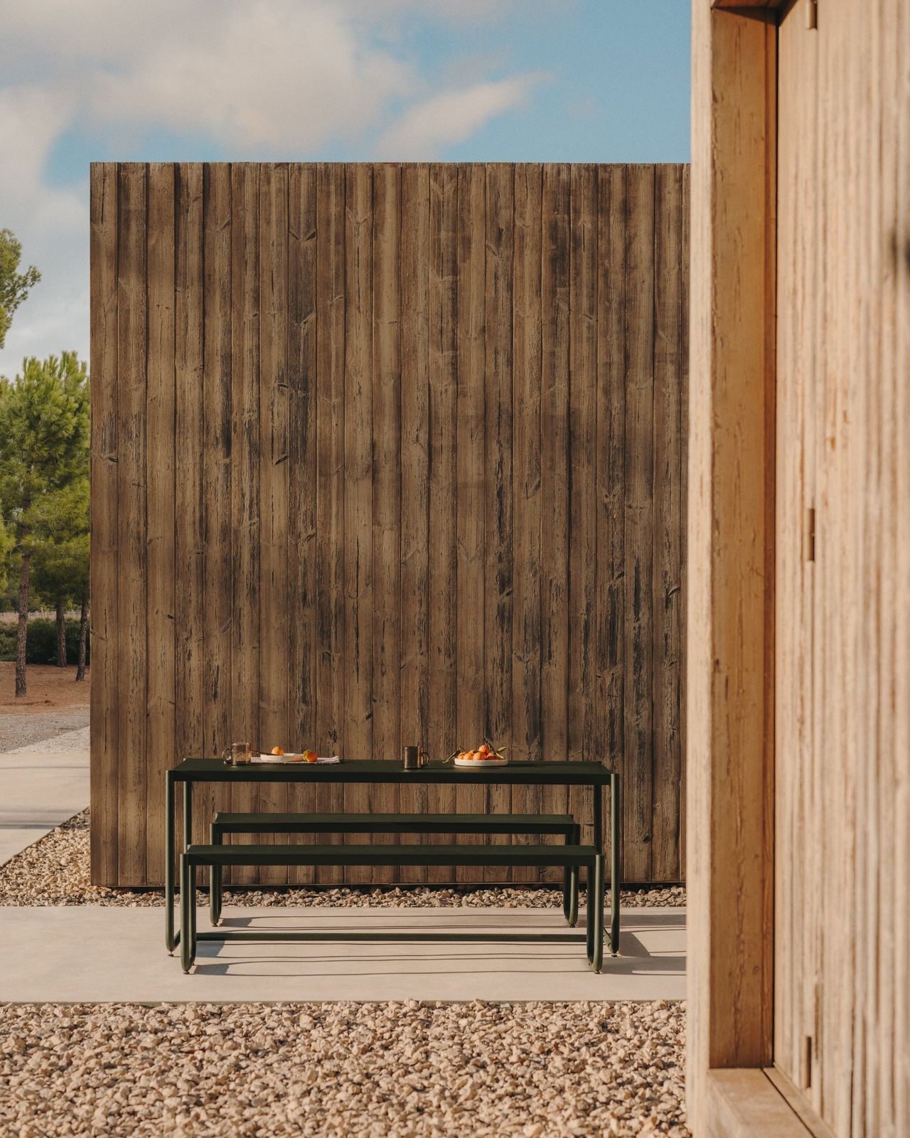 Kave Home Sotil Outdoor Tuintafel + Bankje