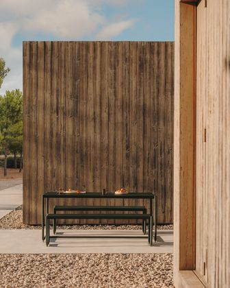 Kave Home Sotil Outdoor Tuintafel + Bankje