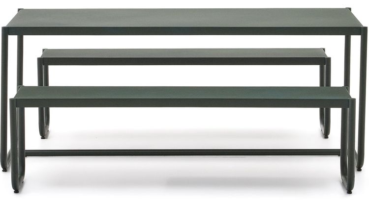 Kave Home Sotil Outdoor Tuintafel + Bankje