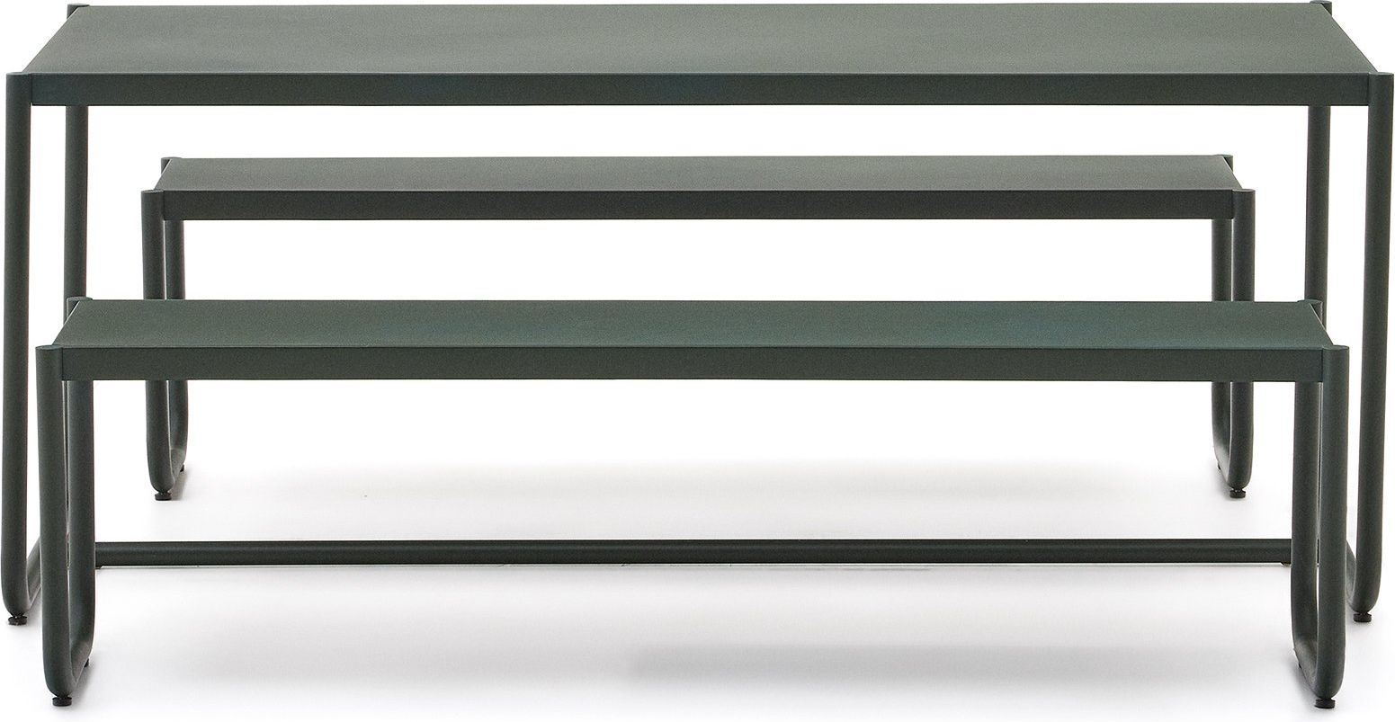 Kave Home Sotil Outdoor Tuintafel + Bankje