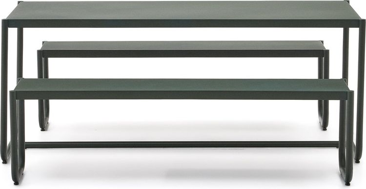 Kave Home Sotil Outdoor Tuintafel + Bankje