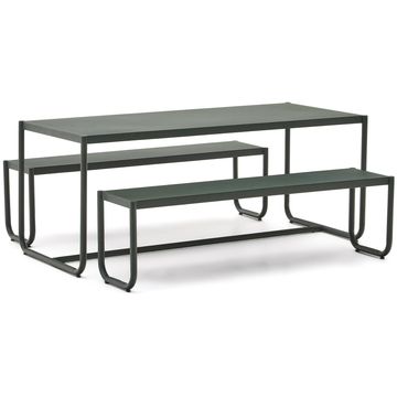Kave Home Sotil Outdoor Tuintafel + Bankje
