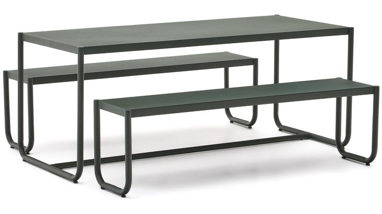 Kave Home Sotil Outdoor Tuintafel + Bankje