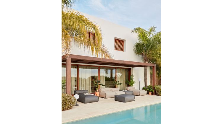 Kave Home Square Outdoor Chaise Longue