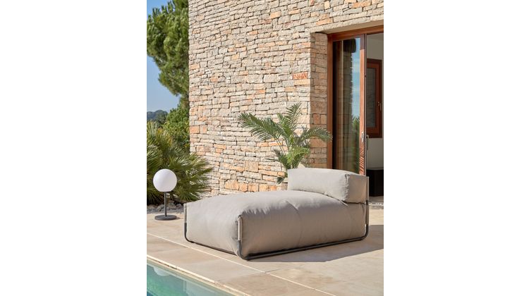 Kave Home Square Outdoor Chaise Longue