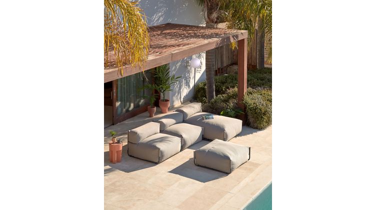 Kave Home Square Outdoor Chaise Longue