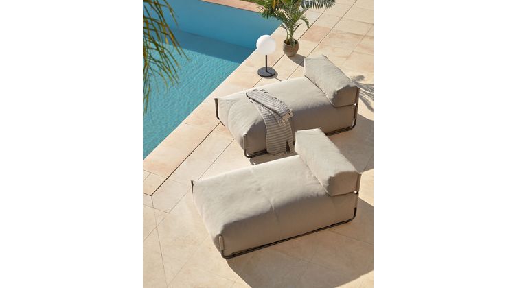 Kave Home Square Outdoor Chaise Longue