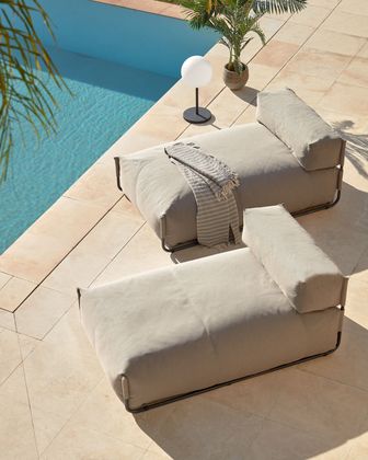 Kave Home Square Outdoor Chaise Longue