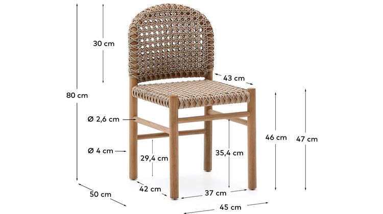 Kave Home Tavira Tuinstoel