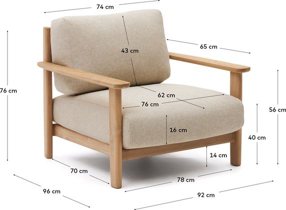 Kave Home Tirant Outdoor Fauteuil