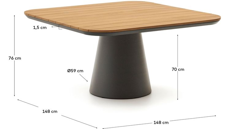 Kave Home Tudons Tuintafel