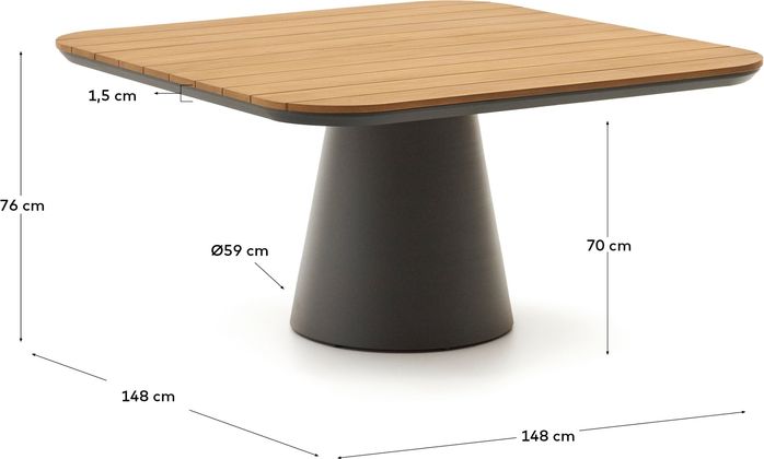 Kave Home Tudons Tuintafel