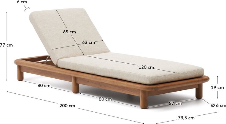 Kave Home Turqueta Outdoor Ligstoel