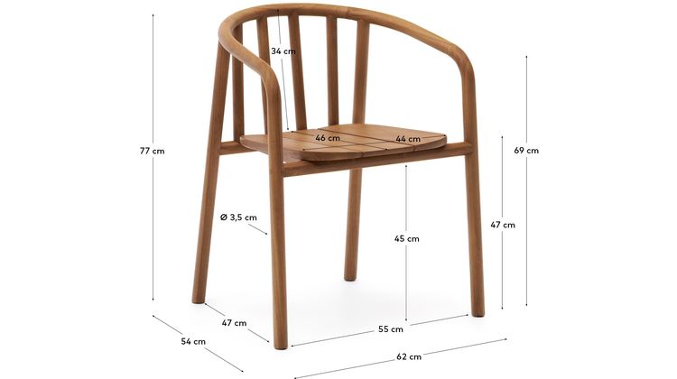 Kave Home Turqueta Tuinstoel