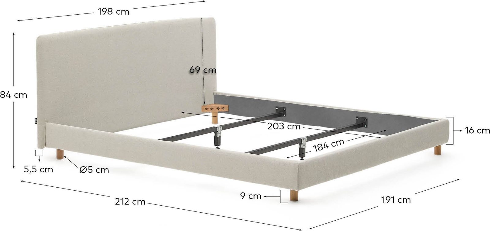 Kave Home Valma Bed