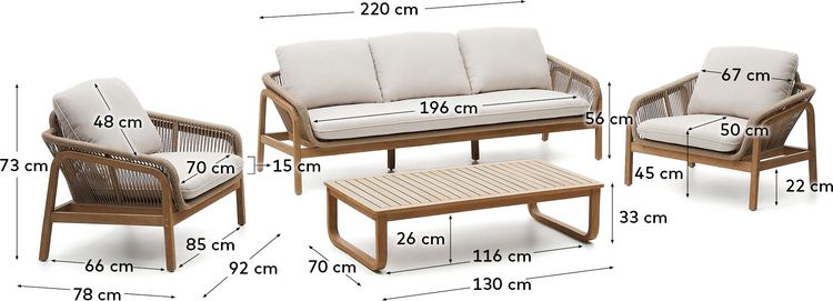 Kave Home Vellana Outdoor Loungeset
