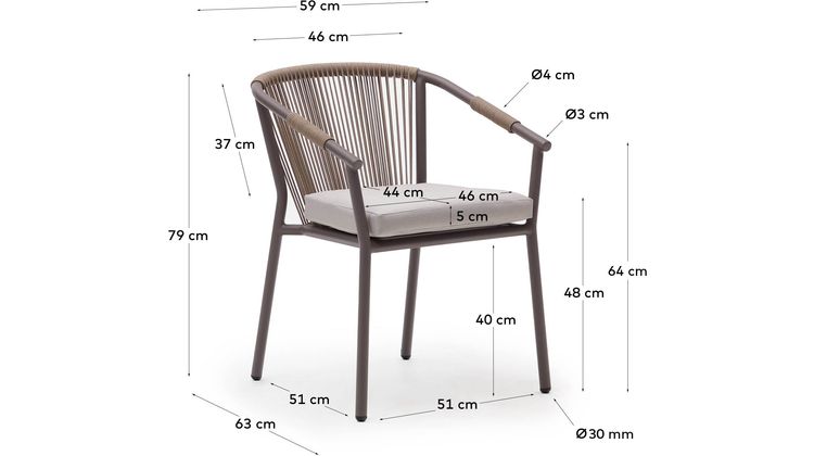 Kave Home Xelida Tuinstoel