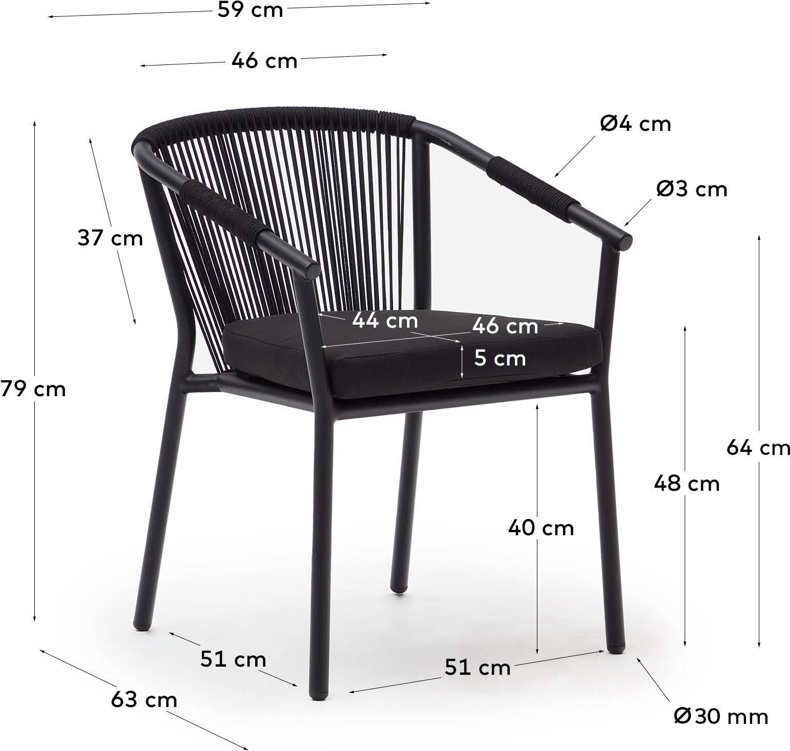 Kave Home Xelida Tuinstoel