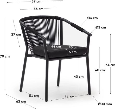 Kave Home Xelida Tuinstoel