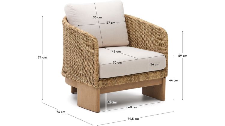 Kave Home Xoriguer Outdoor Fauteuil