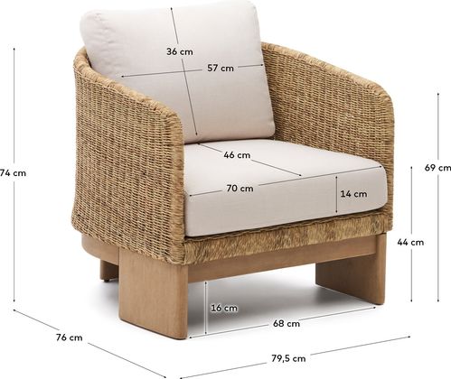 Kave Home Xoriguer Outdoor Fauteuil