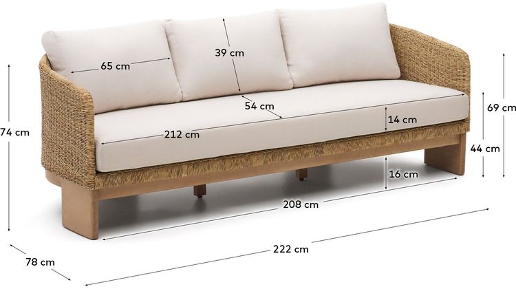 Kave Home Xoriguer Tuinbank