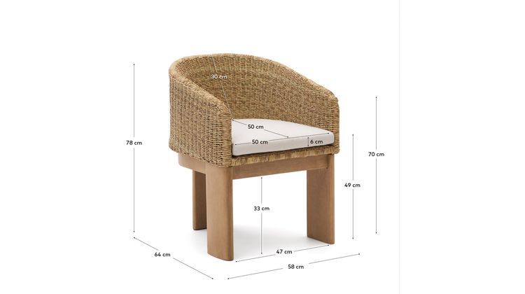 Kave Home Xoriguer Tuinstoel