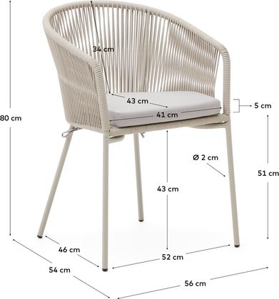 Kave Home Yanet Tuinstoel