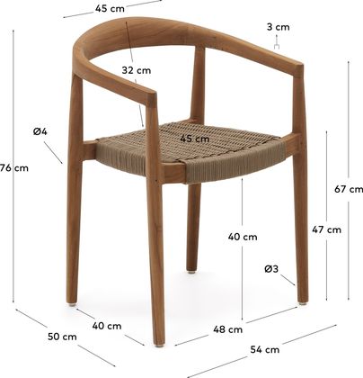 Kave Home Ydalia Tuinstoel