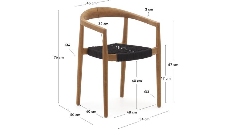 Kave Home Ydalia Tuinstoel