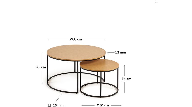 Kave Home Yoana Salontafelset