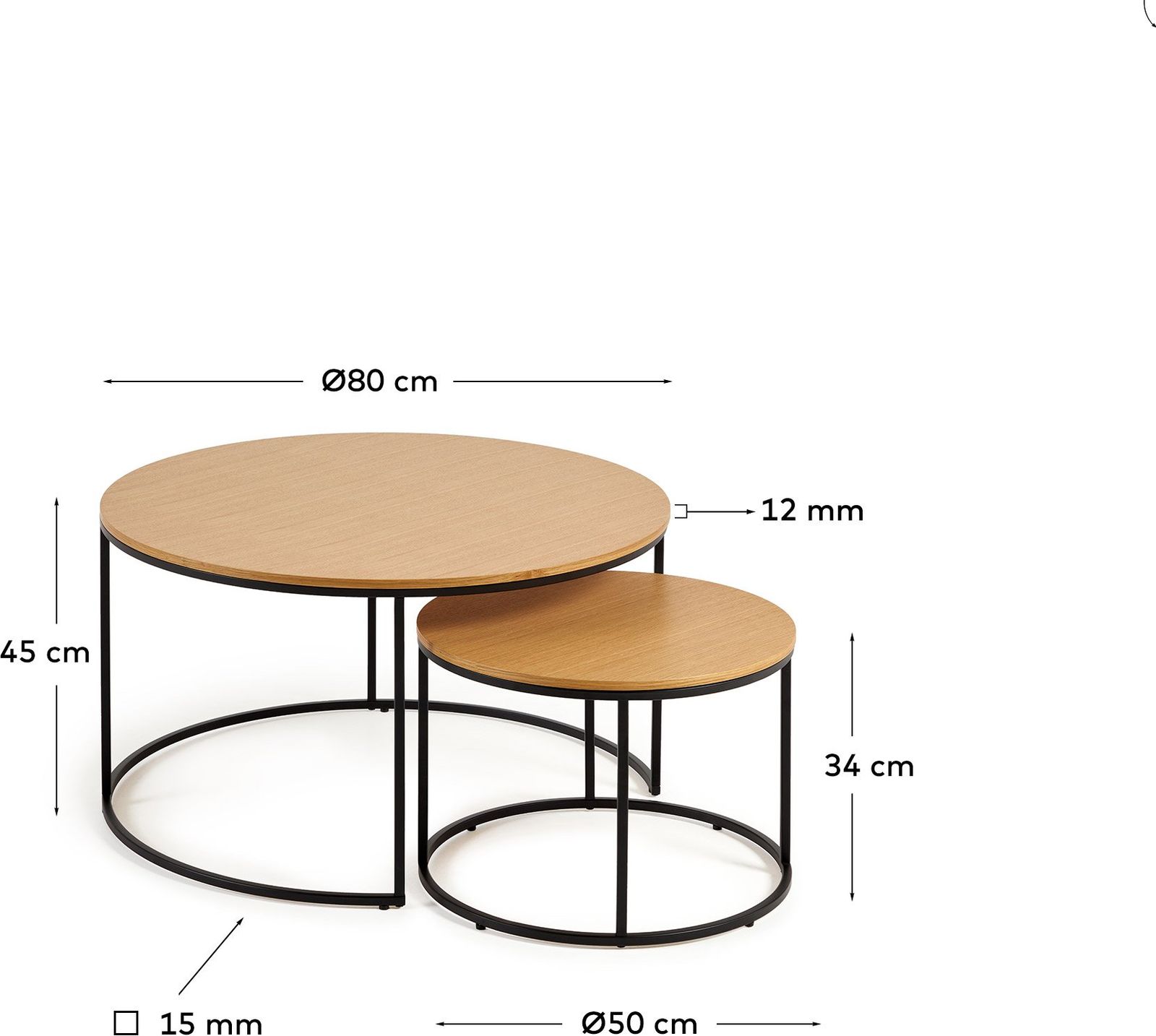 Kave Home Yoana Salontafelset
