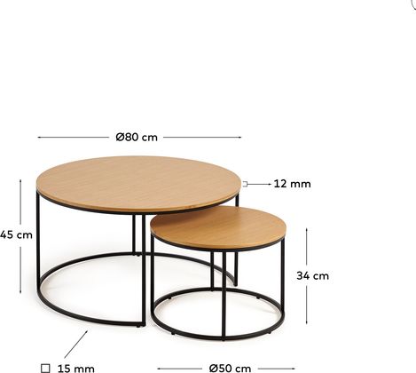 Kave Home Yoana Salontafelset