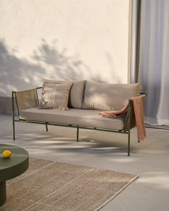 Kave Home Zivia Outdoor 3-Zitsbank
