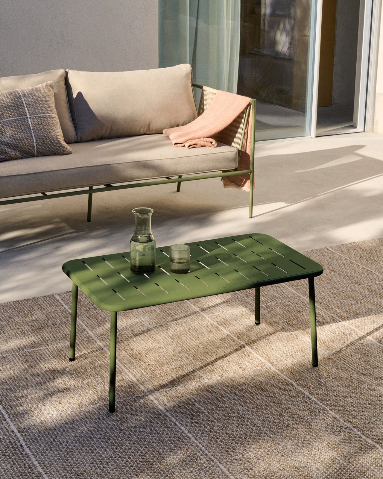 Kave Home Zivia Outdoor 3-Zitsbank