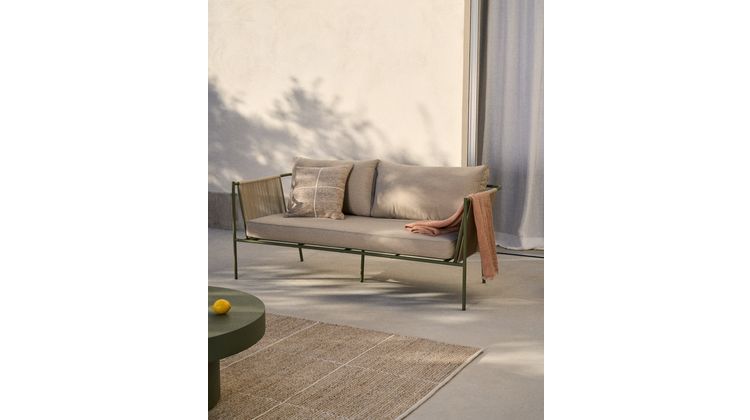 Kave Home Zivia Outdoor 3-Zitsbank