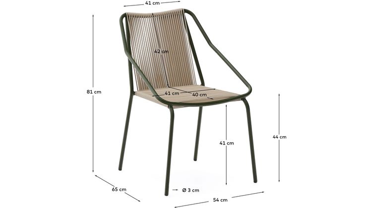 Kave Home Zivia Tuinstoel