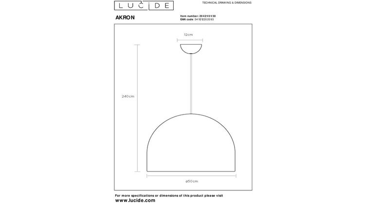 Lucide Akron Hanglamp